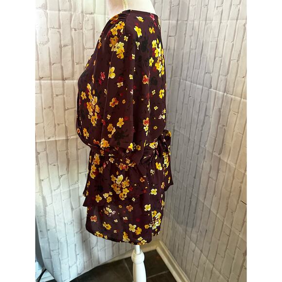 Gibson floral faux wrap top Sz 1X - Picture 6 of 9